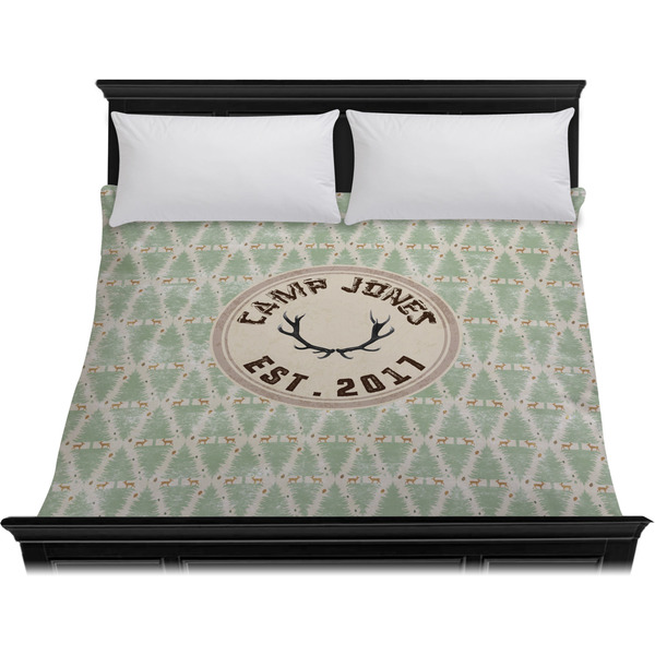 Deer Duvet Cover - King - On Bed - No Prop