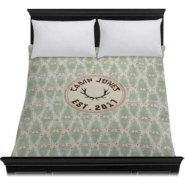 Deer Duvet Cover - Queen - On Bed - No Prop
