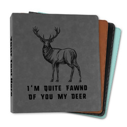 Deer Leather Binder - 1" (Personalized)