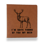 Deer Leather Binder - 1" - Rawhide (Personalized)