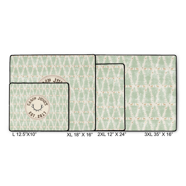 Deer Gaming Mats - SIZE CHART