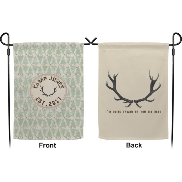 Deer Garden Flag - Double Sided Front and Back