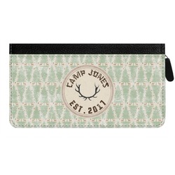 Deer Genuine Leather Ladies Zippered Wallet (Personalized)