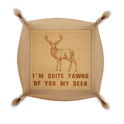 Deer Genuine Leather Valet Tray (Personalized)