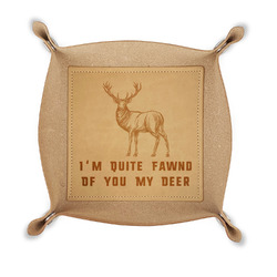 Deer Genuine Leather Dice Tray (Personalized)