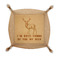 Deer Genuine Leather Dice Tray (Personalized)