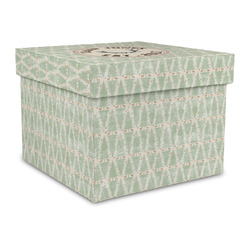 Deer Gift Box with Lid - Canvas Wrapped - Large (Personalized)