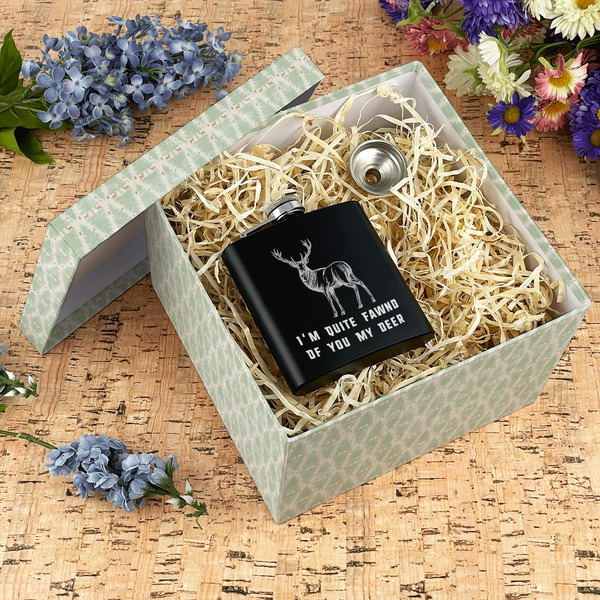 Deer Gift Boxes with Lid - Canvas Wrapped - X-Large - In Context