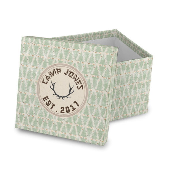 Custom Deer Gift Box with Lid - Canvas Wrapped (Personalized)