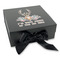 Deer Gift Boxes with Magnetic Lid - Black - Front (angle)