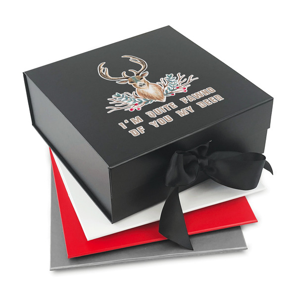 Custom Deer Gift Box with Magnetic Lid (Personalized)