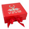 Deer Gift Box with Magnetic Lid - Red (Personalized)