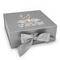 Deer Gift Boxes with Magnetic Lid - Silver - Front
