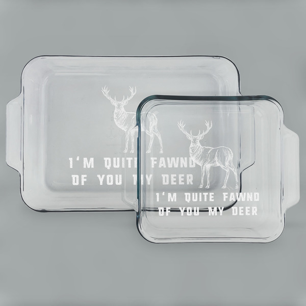 Deer Glass Baking Dish Set - MAIN (set)