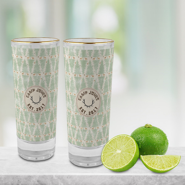 Deer Glass Shot Glass - 2 oz - LIFESTYLE