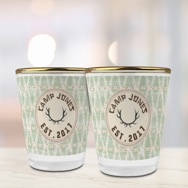 Deer Glass Shot Glass - with gold rim - LIFESTYLE