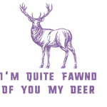 Deer Glitter Sticker Decal - Custom Sized (Personalized)