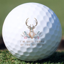 Deer Golf Balls - Non-Branded - Set of 3 (Personalized)