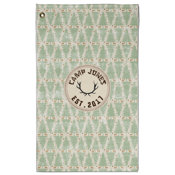 Custom Deer Golf Towel - Poly-Cotton Blend w/ Name or Text