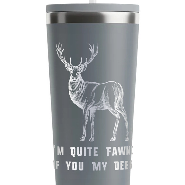 Deer Grey RTIC Everyday Tumbler - 28 oz. - Close Up