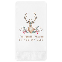 Deer Guest Napkins - Full Color - Embossed Edge (Personalized)