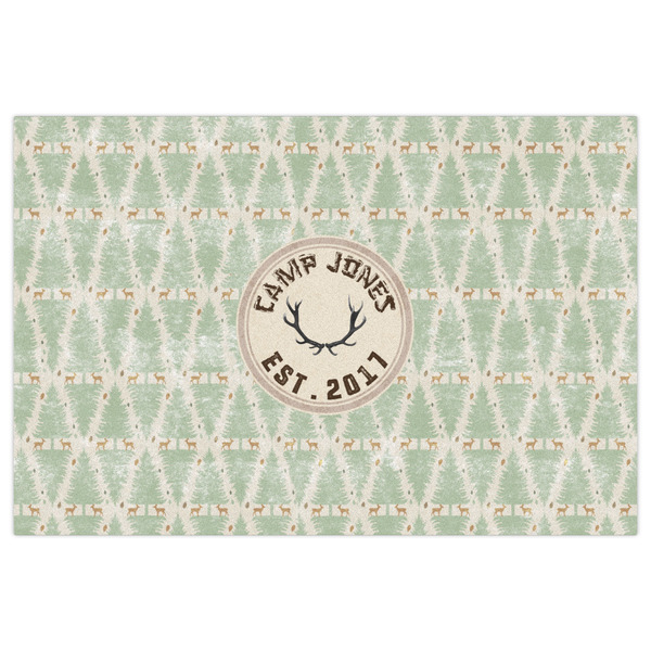 Deer Indoor / Outdoor Rug - 4'x6' - Front Flat