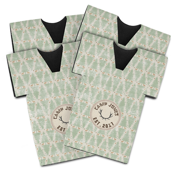 Custom Deer Jersey Bottle Cooler - Set of 4 (Personalized)