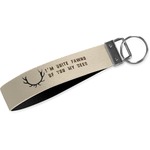 Deer Wristlet Webbing Keychain Fob (Personalized)