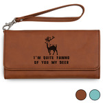 Deer Ladies Leather Wallet - Laser Engraved (Personalized)