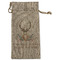 Deer Large Burlap Gift Bag - Front (Personalized)
