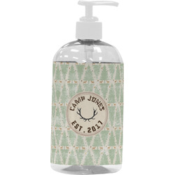 Deer Plastic Soap / Lotion Dispenser (16 oz - Large - White) (Personalized)