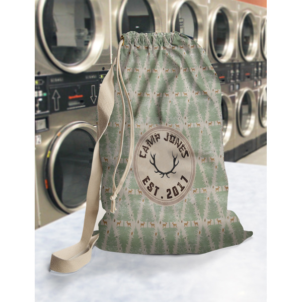 Deer Laundry Bag in Laundromat