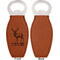 Deer Leather Bar Bottle Opener - Front and Back (single sided)