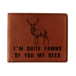Deer Leatherette Bifold Wallet - Double Sided (Personalized)
