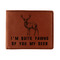 Deer Leatherette Bifold Wallet (Personalized)