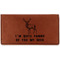 Deer Leatherette Checkbook Holder (Personalized)