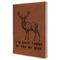 Deer Leather Sketchbook - Large - Double Sided - Angled View
