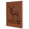 Deer Leather Sketchbook - Large - Single Sided - Angled View