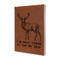 Deer Leather Sketchbook - Small - Single Sided - Angled View