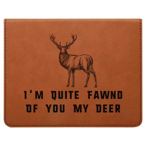 Deer Leatherette 4-Piece Wine Tool Set Flat