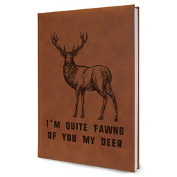 Deer Leatherette Journal - Large - Single Sided (Personalized)
