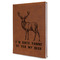 Deer Leatherette Journal - Large - Single Sided - Angle View