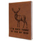 Deer Leatherette Journal - Large - Single Sided (Personalized)