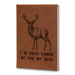 Deer Leatherette Journal - Large - Double Sided (Personalized)