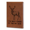 Deer Leatherette Journal - Large - Double Sided (Personalized)
