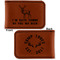 Deer Leatherette Magnetic Money Clip - Front and Back