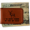 Deer Leatherette Magnetic Money Clip - Front