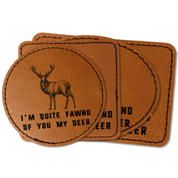 Deer Faux Leather Iron On Patch (Personalized)