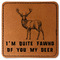 Deer Leatherette Patches - Square