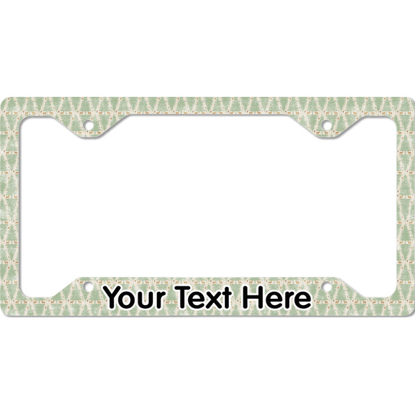 Custom Deer License Plate Frame - Style C (Personalized)